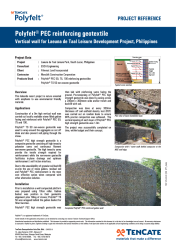 Polyfelt® PEC Reinforced Soil Wall with Gabion Surface - TenCate 